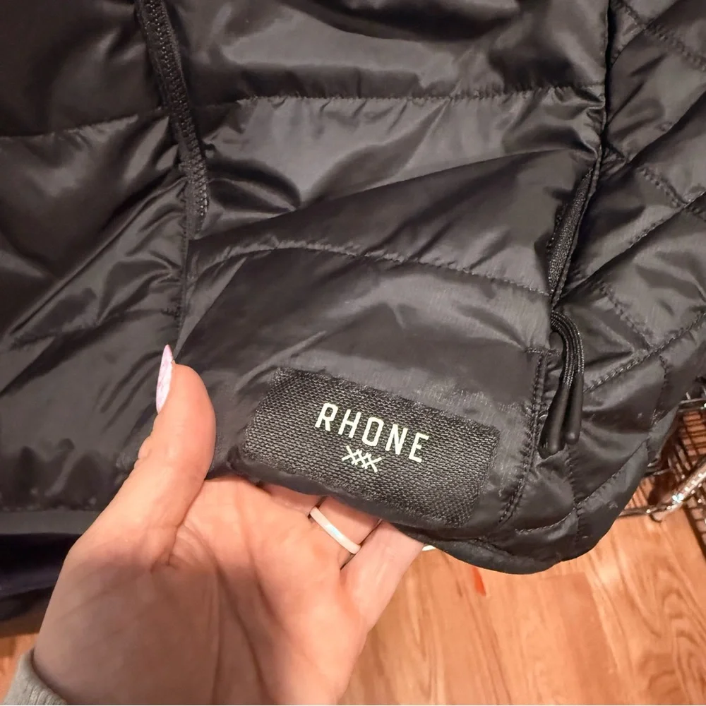 RHONE Black Puffer Vest - Picture 2 of 4